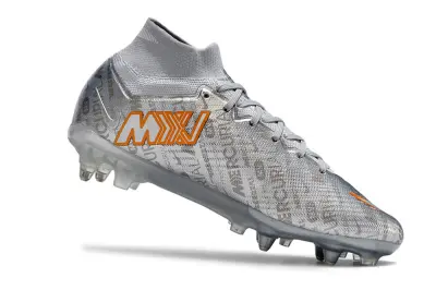 Nike Air Zoom Mercurial Superfly 9 Elite SG - Silver/Bright Orange/Light Grey