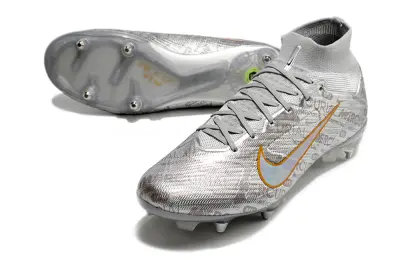 Nike Air Zoom Mercurial Superfly 9 Elite SG - Silver/Iridescent Orange/Iridescent Gray