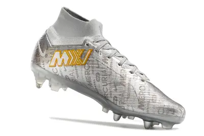 Nike Air Zoom Mercurial Superfly 9 Elite SG - Silver/Iridescent Orange/Iridescent Gray