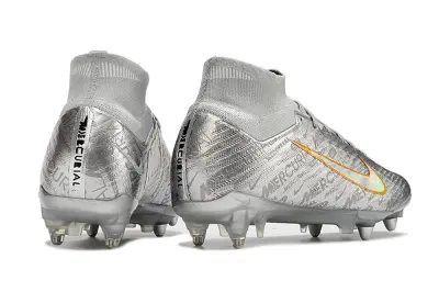 Nike Air Zoom Mercurial Superfly 9 Elite SG - Silver/Iridescent Orange/Iridescent Gray