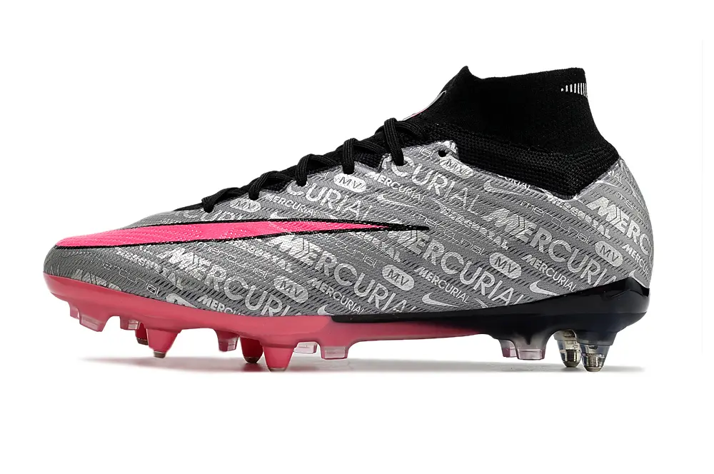 Nike Air Zoom Mercurial Superfly 9 Elite SG - Gray/Neon Pink/Clear Pink
