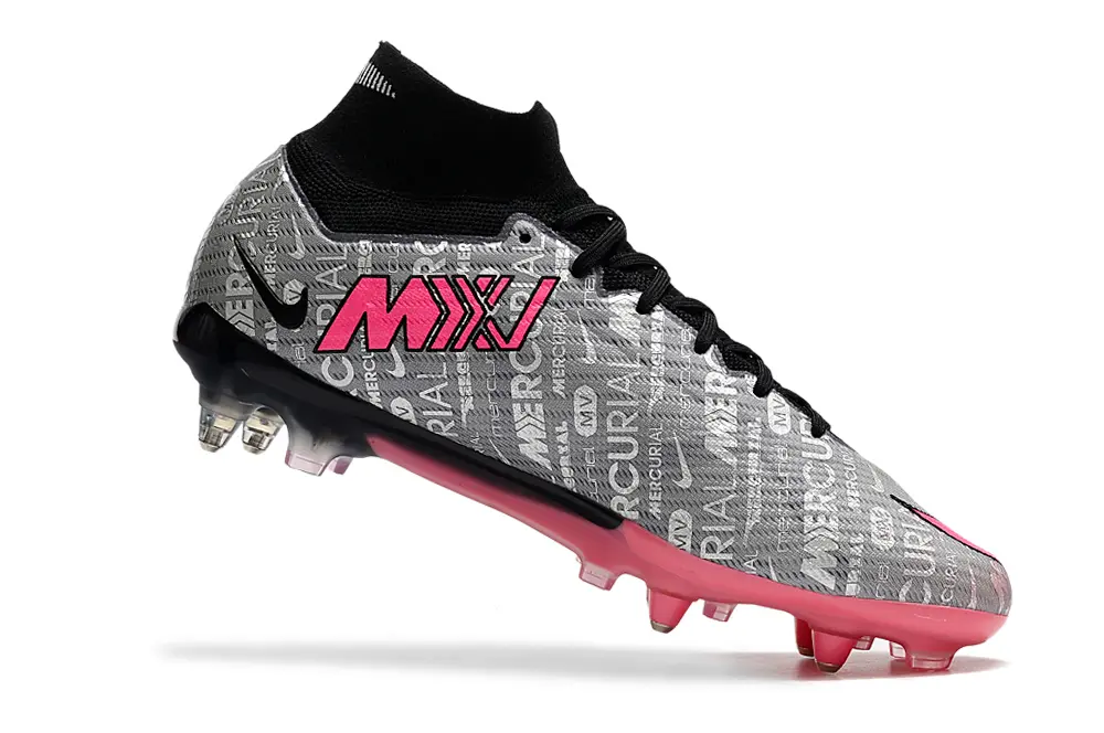 Nike Air Zoom Mercurial Superfly 9 Elite SG - Gray/Neon Pink/Clear Pink