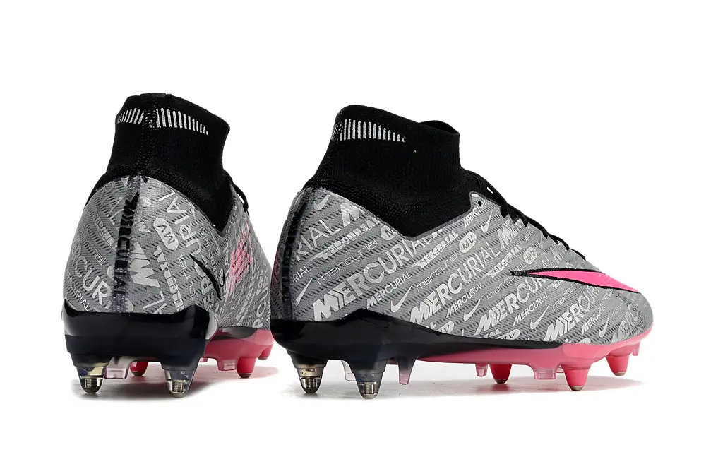 Nike Air Zoom Mercurial Superfly 9 Elite SG - Gray/Neon Pink/Clear Pink