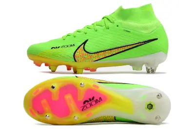 Nike Air Zoom Mercurial Superfly 9 Elite SG - Green/Electric Yellow/Neon Pink