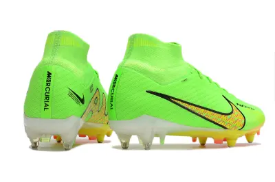 Nike Air Zoom Mercurial Superfly 9 Elite SG - Green/Electric Yellow/Neon Pink