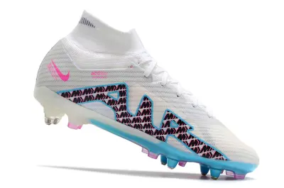 Nike Air Zoom Mercurial Superfly 9 Elite SG - White/Aqua Blue/Pink Blast