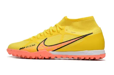 Nike Air Zoom Mercurial Superfly 9 Academy TF - Yellow/Fluorescent Yellow/Coral Pink