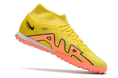 Nike Air Zoom Mercurial Superfly 9 Academy TF - Yellow/Fluorescent Yellow/Coral Pink