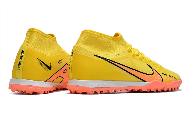 Nike Air Zoom Mercurial Superfly 9 Academy TF - Yellow/Fluorescent Yellow/Coral Pink