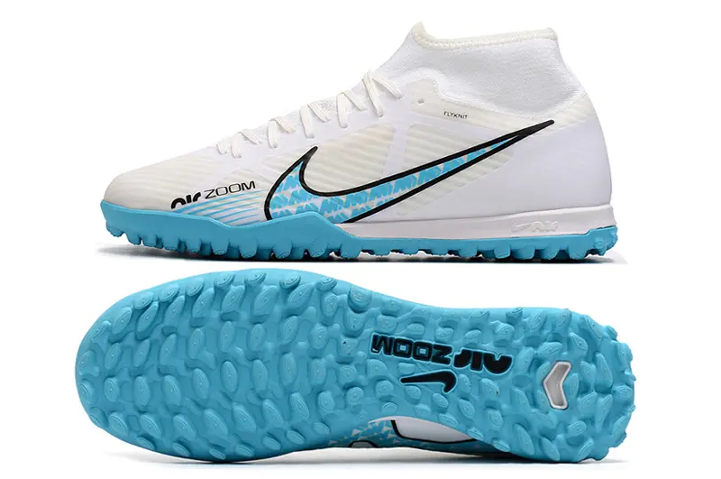 Nike Air Zoom Mercurial Superfly 9 Academy TF - White/Aqua Blue/Black