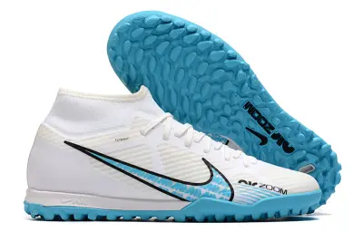 Nike Air Zoom Mercurial Superfly 9 Academy TF - White/Aqua Blue/Black