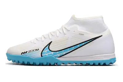 Nike Air Zoom Mercurial Superfly 9 Academy TF - White/Aqua Blue/Black