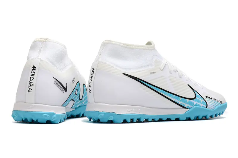 Nike Air Zoom Mercurial Superfly 9 Academy TF - White/Aqua Blue/Black