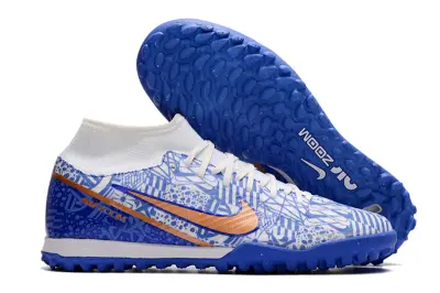 Nike Air Zoom Mercurial Superfly 9 Academy TF - Blue/Bright Blue/Metallic Orange