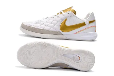 Nike TiempoX Finale 10R IC - White/Golden Highlights/Soft Grey