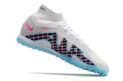 Nike Air Zoom Mercurial Superfly 9 Academy TF - White/Electric Blue/Fuchsia Pink