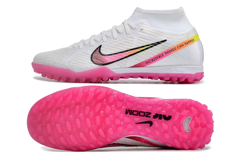 Nike Air Zoom Mercurial Superfly 9 Academy TF - White/Neon Pink/Black