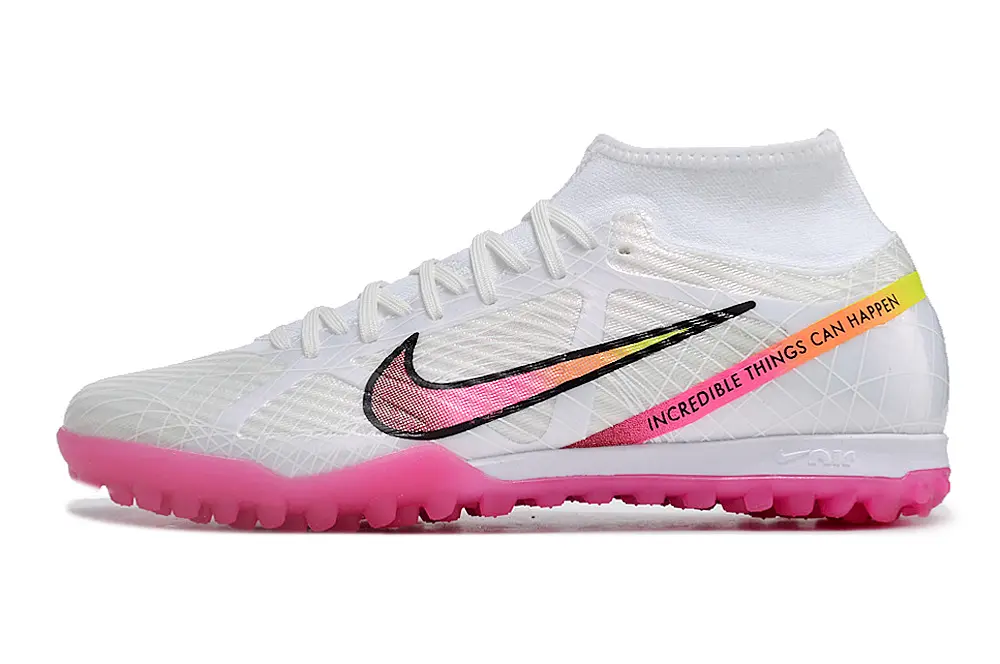 Nike Air Zoom Mercurial Superfly 9 Academy TF - White/Neon Pink/Black