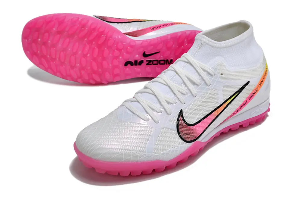 Nike Air Zoom Mercurial Superfly 9 Academy TF - White/Neon Pink/Black