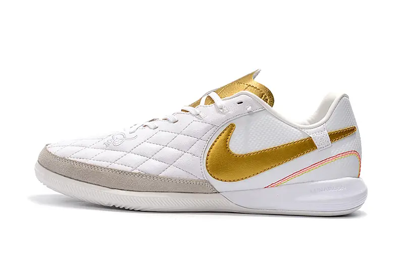 Nike TiempoX Finale 10R IC - White/Golden Highlights/Soft Grey