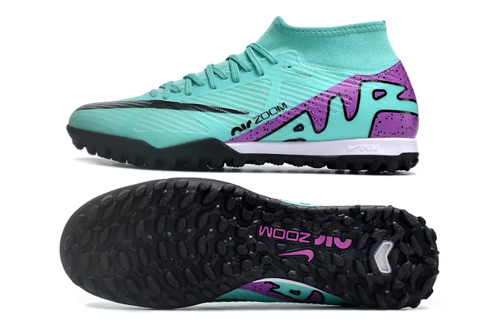 Nike Air Zoom Mercurial Superfly 9 Academy TF - Aqua/Vibrant Purple/Black