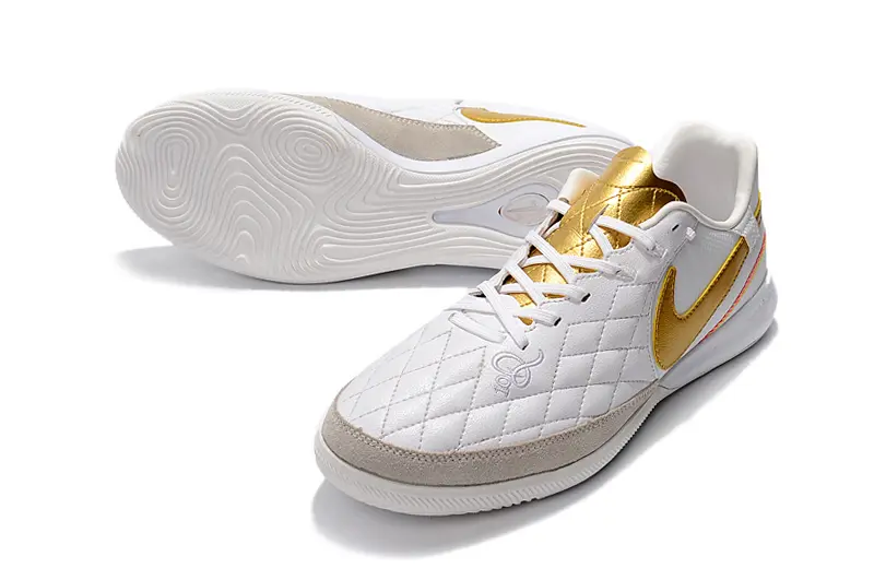 Nike TiempoX Finale 10R IC - White/Golden Highlights/Soft Grey