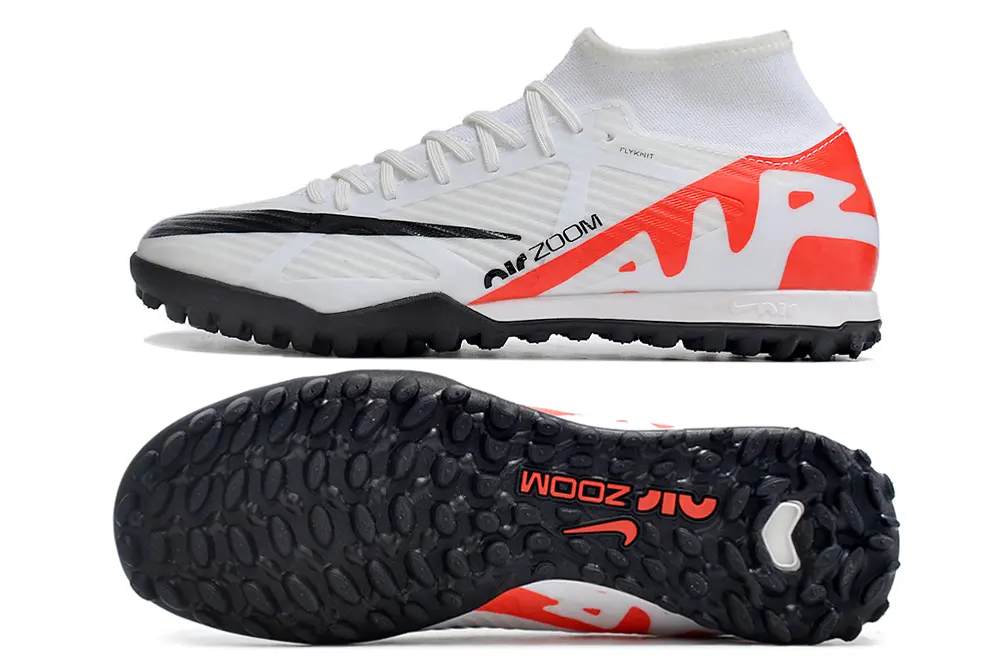 Nike Air Zoom Mercurial Superfly 9 Academy TF - White/Bright Red/Black