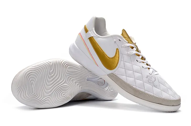 Nike TiempoX Finale 10R IC - White/Golden Highlights/Soft Grey