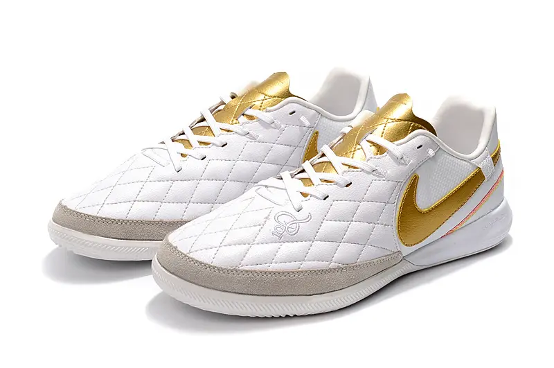 Nike TiempoX Finale 10R IC - White/Golden Highlights/Soft Grey
