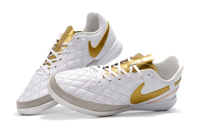 Nike TiempoX Finale 10R IC - White/Golden Highlights/Soft Grey