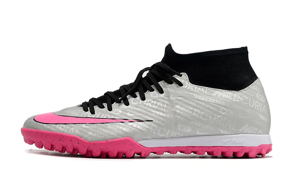 Nike Air Zoom Mercurial Superfly 9 Academy TF - Gray/Bright Pink/Silver