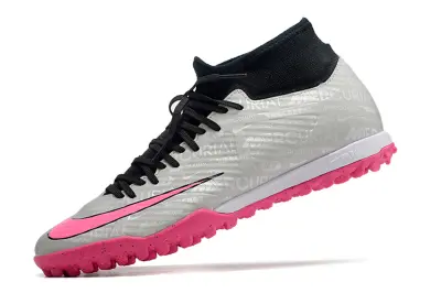 Nike Air Zoom Mercurial Superfly 9 Academy TF - Gray/Bright Pink/Silver