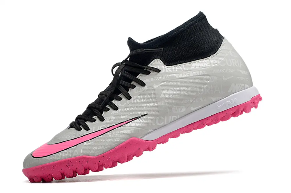 Nike Air Zoom Mercurial Superfly 9 Academy TF - Gray/Bright Pink/Silver
