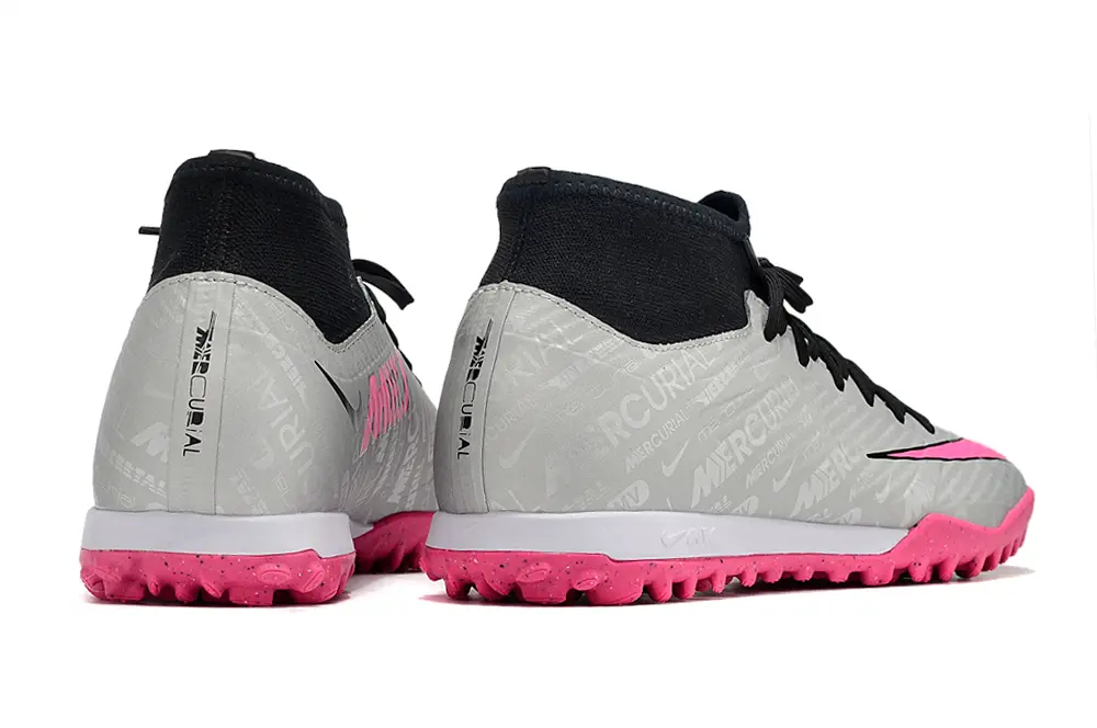 Nike Air Zoom Mercurial Superfly 9 Academy TF - Gray/Bright Pink/Silver