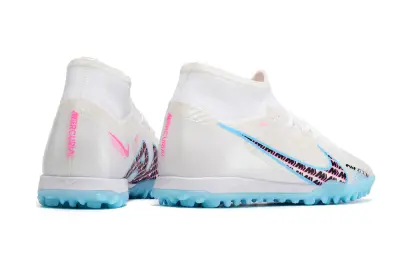 Nike Air Zoom Mercurial Superfly 9 Academy TF - White/Sky Blue/Pink Blast