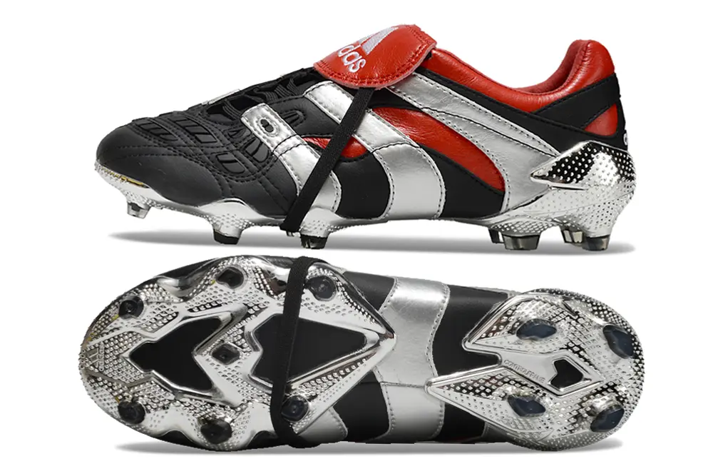 Adidas Predator Accelerator FG - Black/Crimson Red/Silver Grey