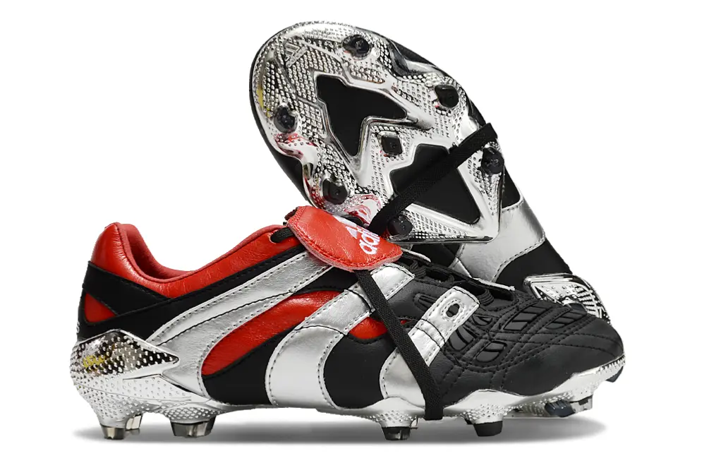 Adidas Predator Accelerator FG - Black/Crimson Red/Silver Grey