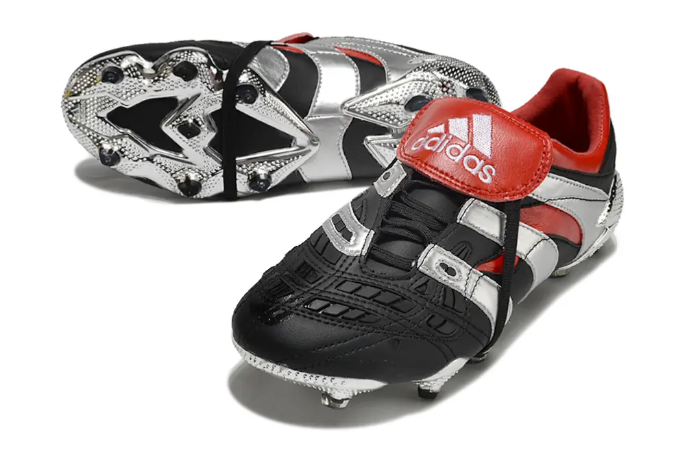 Adidas Predator Accelerator FG - Black/Crimson Red/Silver Grey