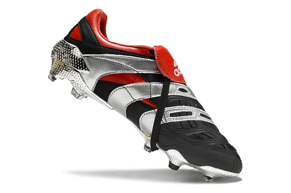 Adidas Predator Accelerator FG - Black/Crimson Red/Silver Grey
