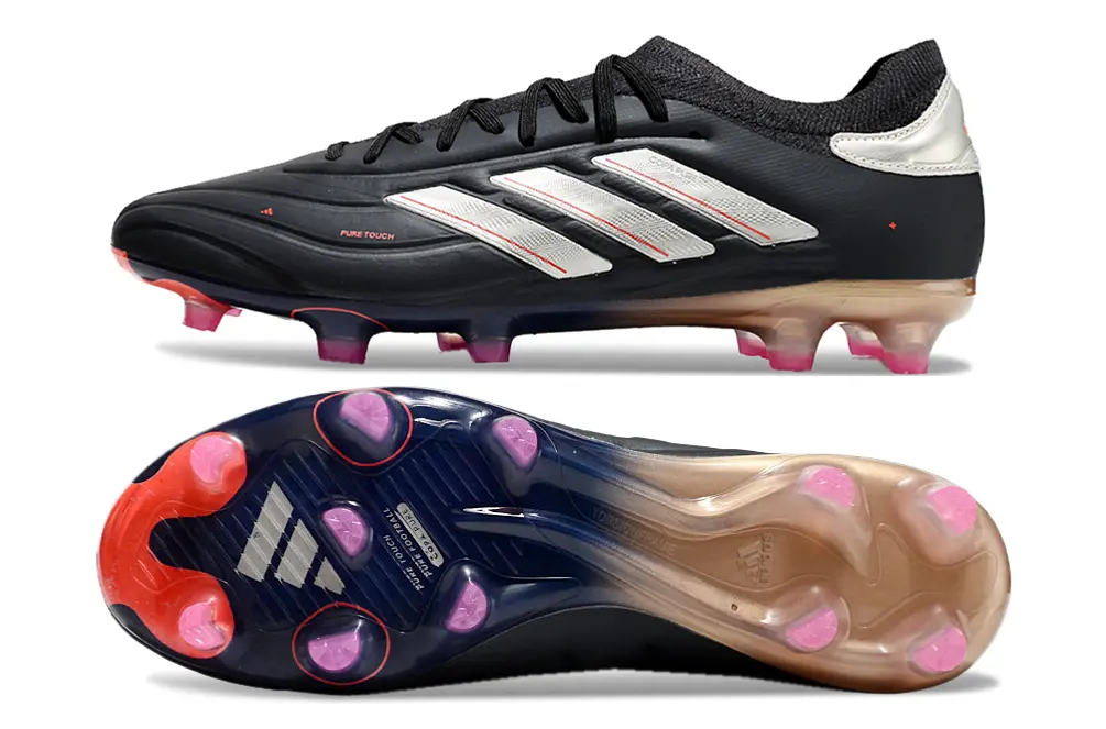 Adidas Copa Pure 2+ FG - Black/Electric Pink/Glossy White