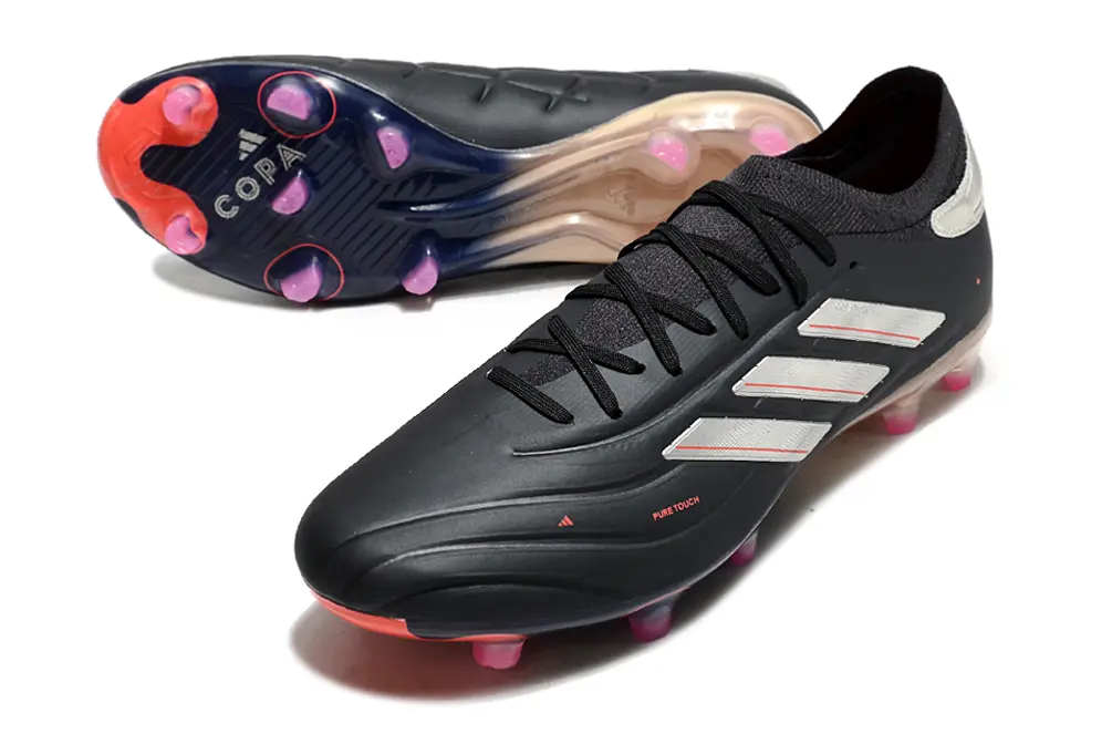 Adidas Copa Pure 2+ FG - Black/Electric Pink/Glossy White