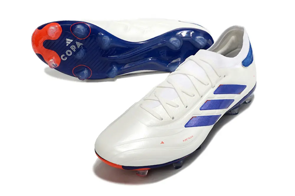 Adidas Copa Pure 2+ FG - White/Blue Depths/Inferno Orange