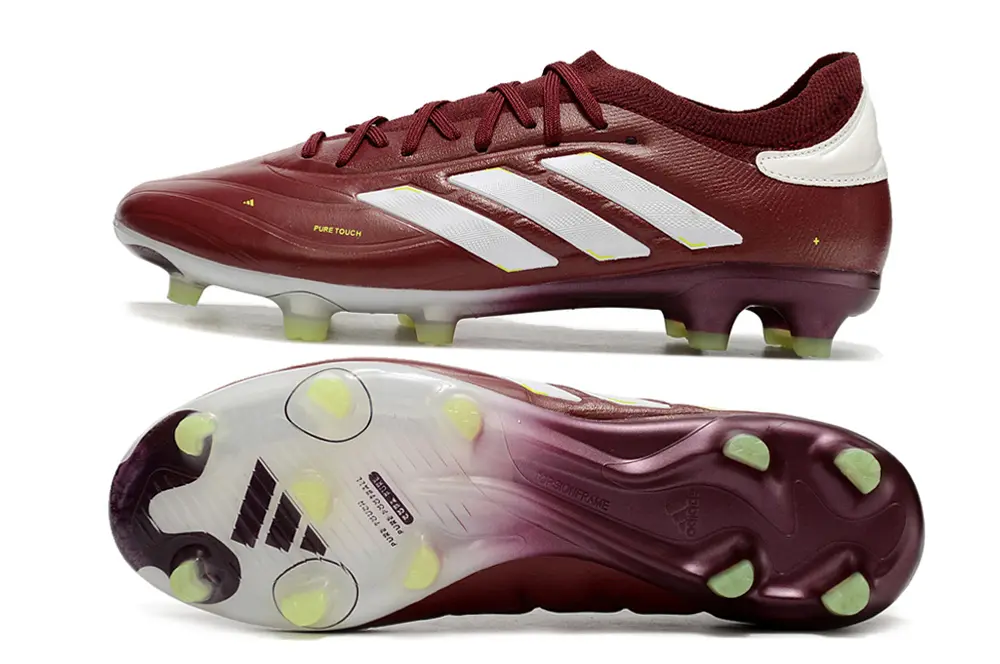 Adidas Copa Pure 2+ FG - Maroon/Gold Accents/White Details