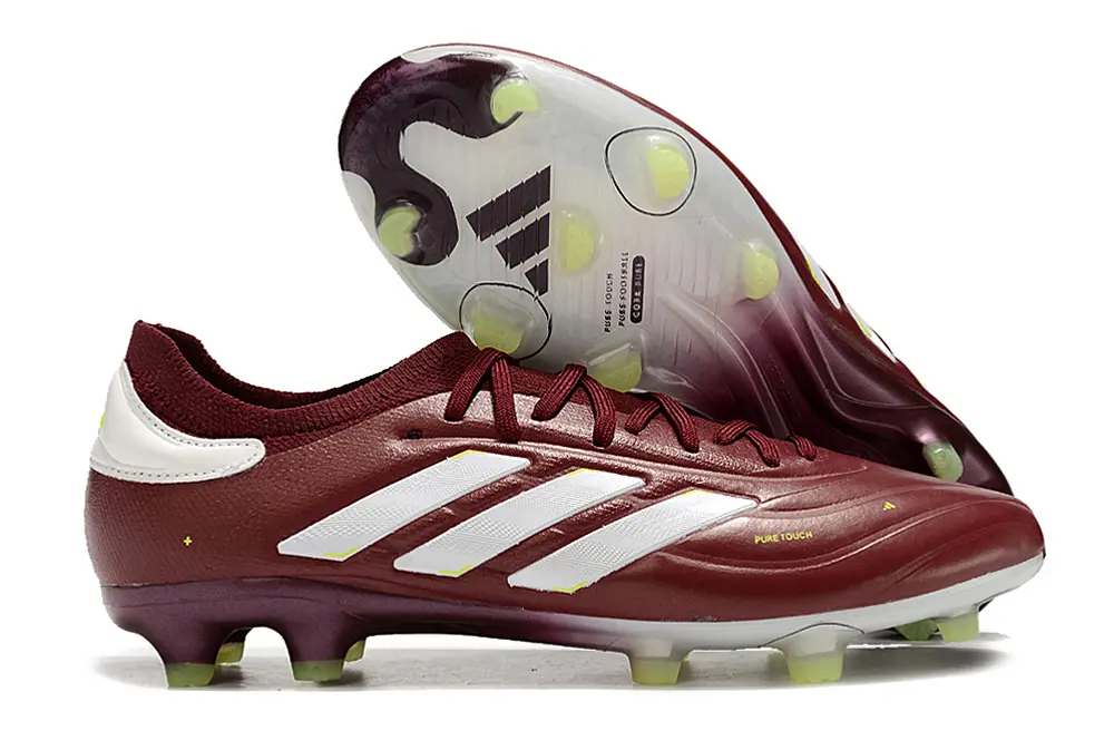 Adidas Copa Pure 2+ FG - Maroon/Gold Accents/White Details