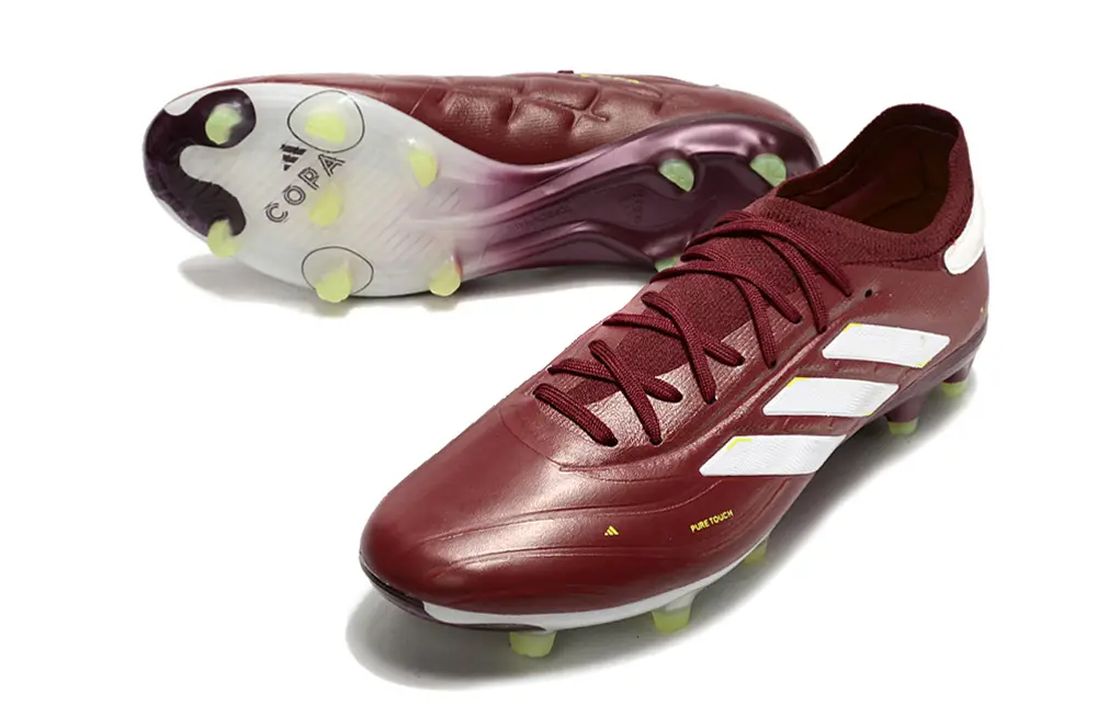 Adidas Copa Pure 2+ FG - Maroon/Gold Accents/White Details