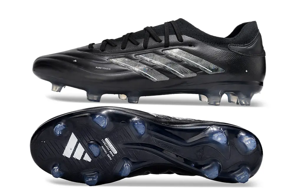 Adidas Copa Pure 2+ FG - Black/Charcoal Grey/Metallic Silver