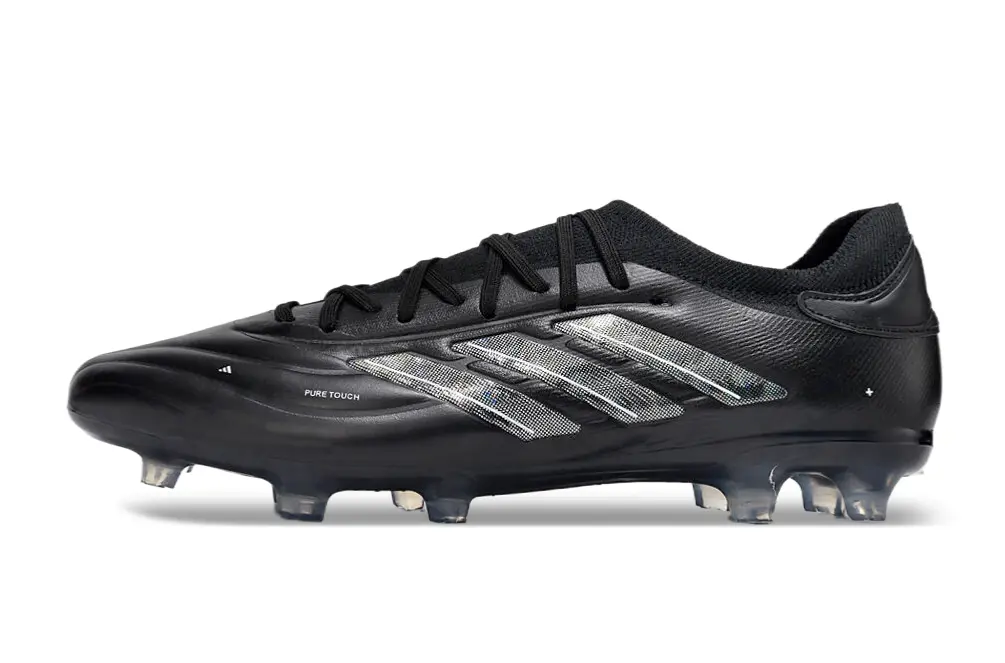 Adidas Copa Pure 2+ FG - Black/Charcoal Grey/Metallic Silver