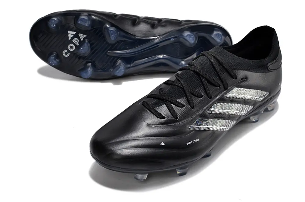 Adidas Copa Pure 2+ FG - Black/Charcoal Grey/Metallic Silver