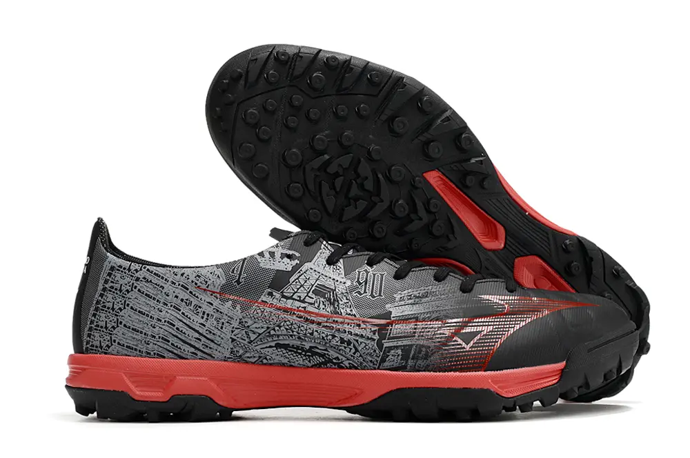 Mizuno Alpha Pro TF - Black/Red Inferno/Graphite Shadow