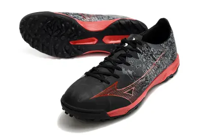 Mizuno Alpha Pro TF - Black/Red Inferno/Graphite Shadow